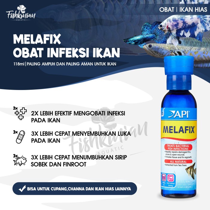 API MELAFIX 118ML -OBAT INFEKSI IKAN PALING AMPUH