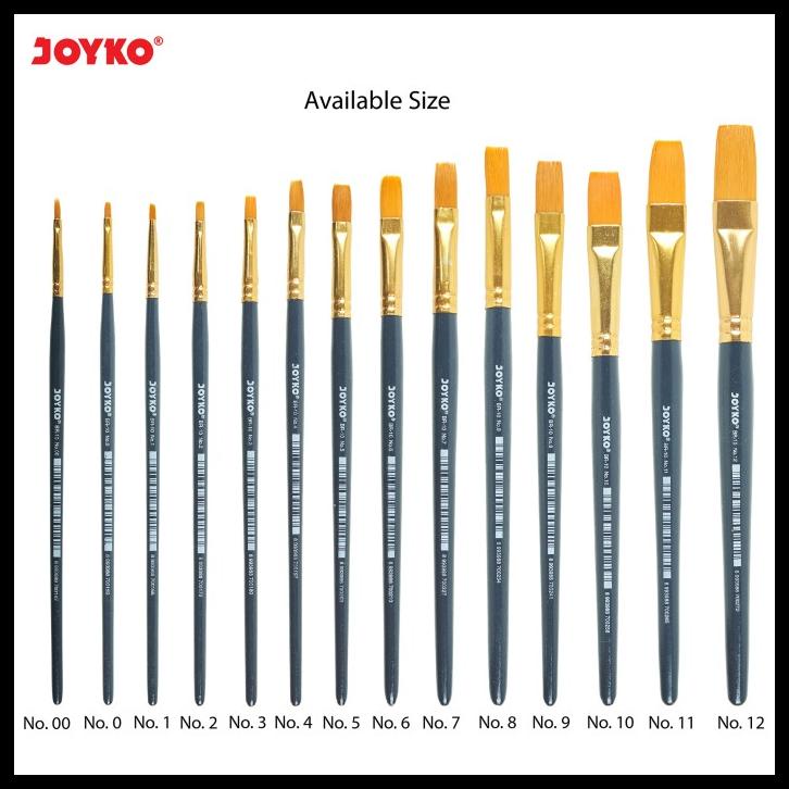 

Brush Kuas Cat Air Cat Minyak Lukis Acrylic Joyko Br-10 1 Pcs