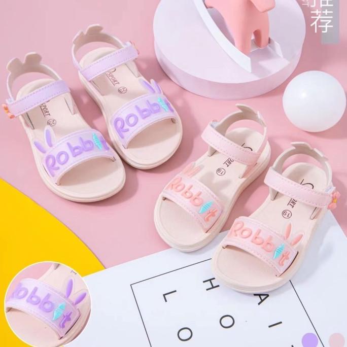 SANDAL ANAK CEWEK PEREMPUAN IMPORT LUCU USIA 1-6 TAHUN BUNNIES EAR