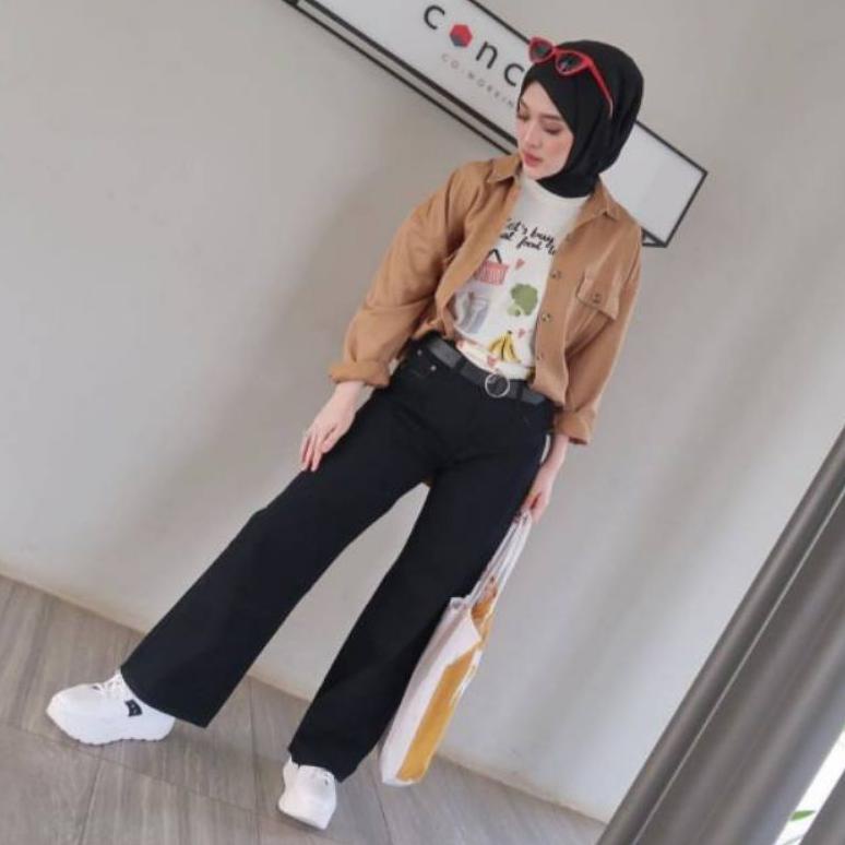 Trend - BF CELANA WANITA BAWAHAN HIGHWAIST //KULOT PUTIH//KULOT ARMY//KULOT LILAC//KULOT HITAM