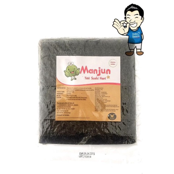 

Promo Manjun Yaki Sushi Nori/ Rumput laut/ Seaweed- 50 sheet