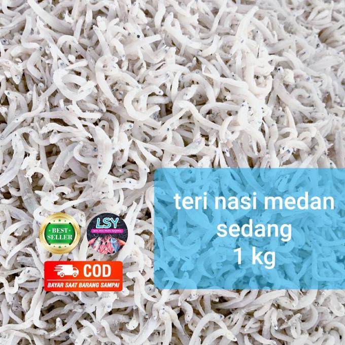 

Promo ikan asin teri nasi medan size sedang 1kg