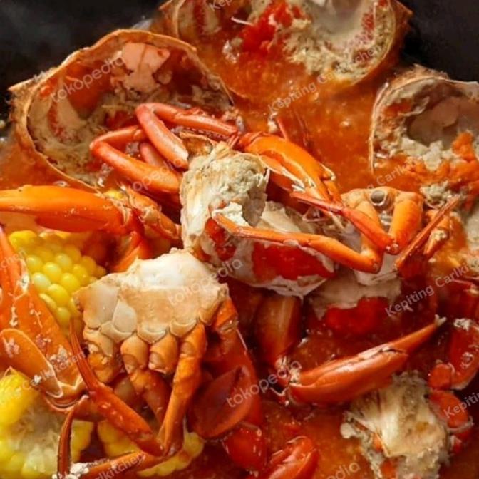 

Promo Kepiting Medium Saus Padang Lada Hitam Blackpepper Telur Asin Tiram