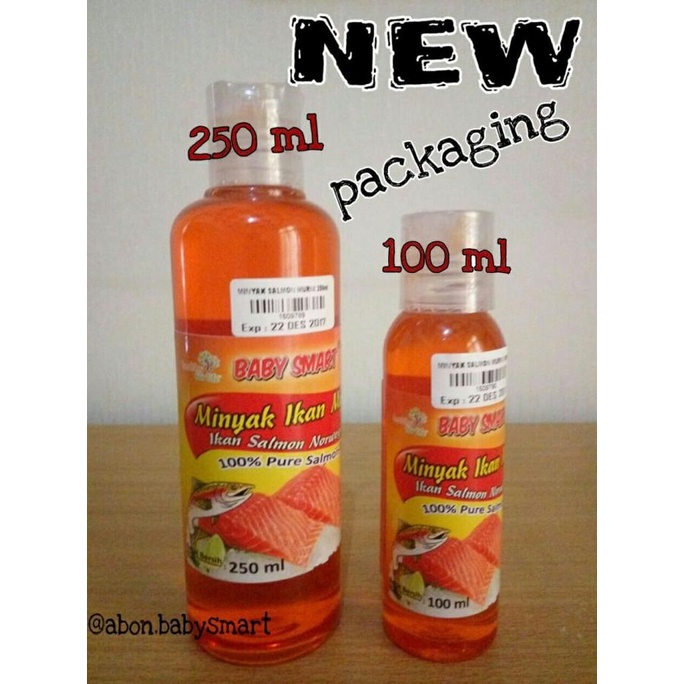 

Promo Minyak Ikan Salmon ASLI 100% Salmon Oil BABY SMART kemasan baru 250ml