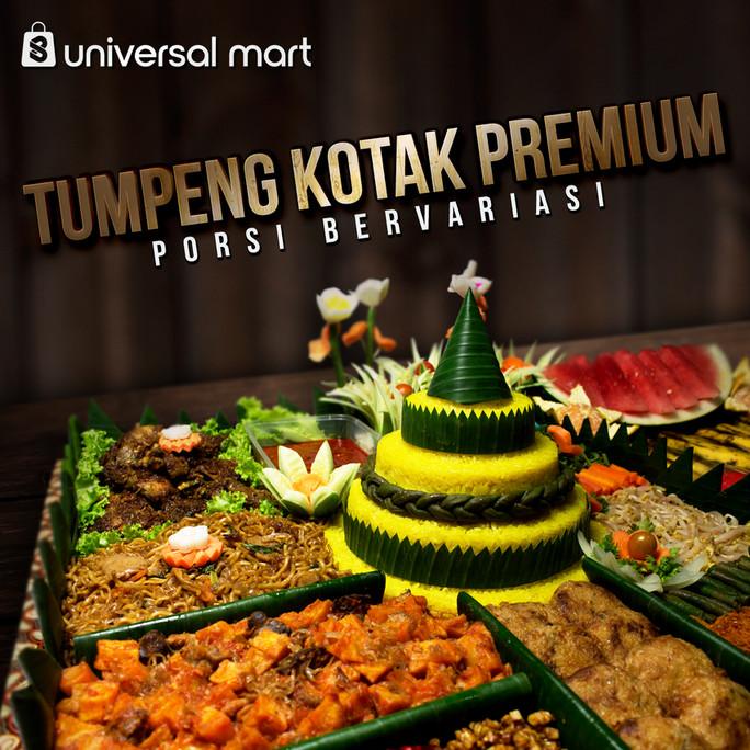 Promo Tumpeng Nasi Kuning Kotak Premium Paket Lengkap