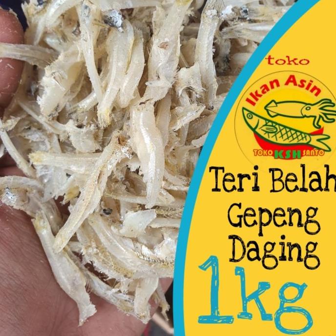 

Promo ikan asin Teri belah gepeng,daging-1kg