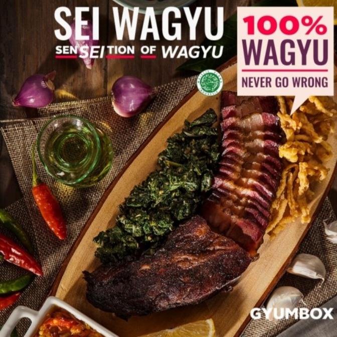 

Promo SEI SAPI WAGYU Daging Sapi Asap Gyumbox Frozen Food Makanan Instan