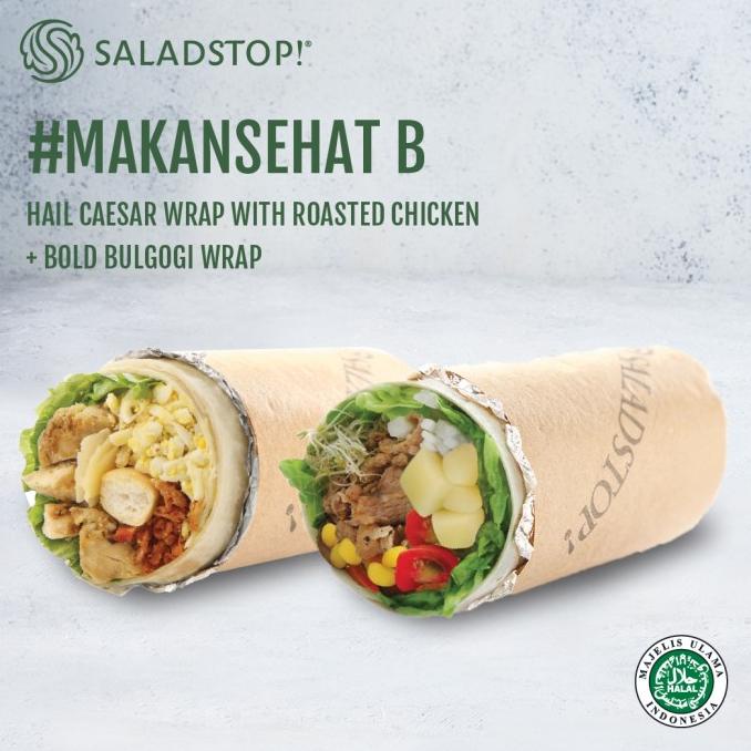 

Promo SaladStop! #MakanSehatDiRumah B Wrap ( Healthy Salad Bundle )