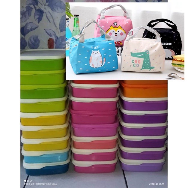 TUPPERWARE PAKET BEKAL LOLLY TUP GIANT TUMBLER ECO BOTTLE TAS BEKAL DISKON