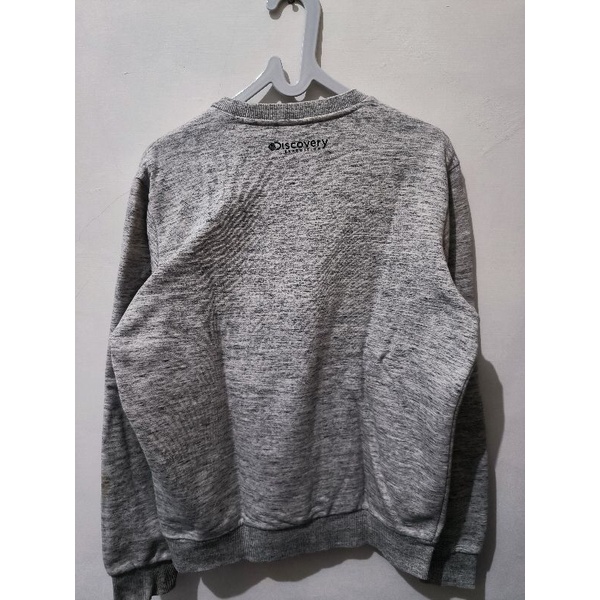 Crewneck Lengan Panjang Discovery Abu Abu Grey Bright Second