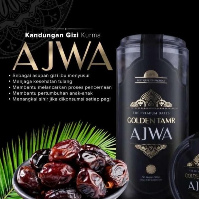 

Promo Kurma Ajwa Golden Tamr +- 433 gr