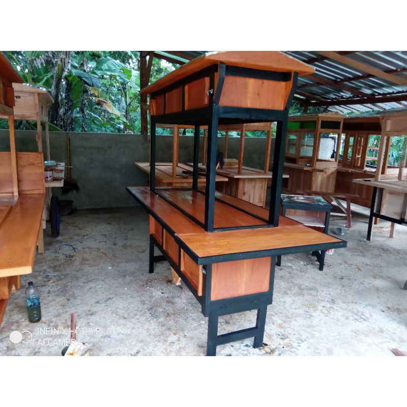gerobak angkringan tanpa roda free ongkir