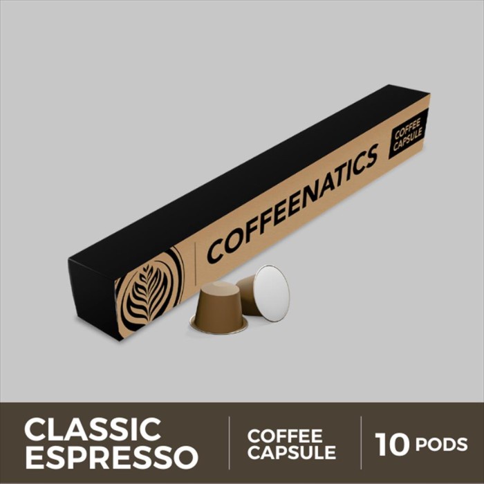 

Classic Espresso Coffee Capsule - Kopi Kapsul Coffeenatics