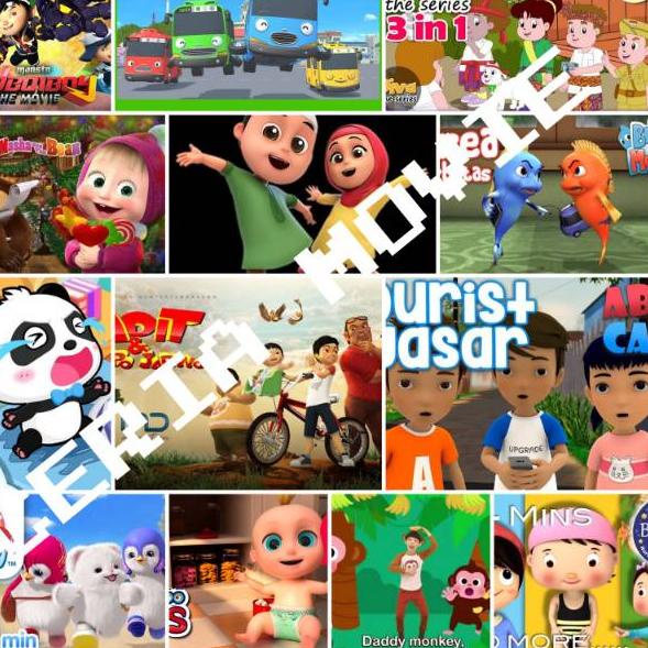 Teraman FILM KARTUN EDUKASI ANAK & FLASHDISK 32GB FULL FREE OTG Model Keren