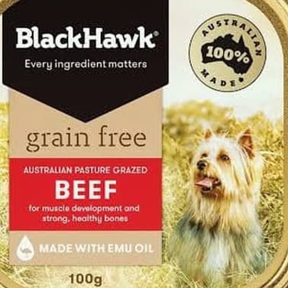 Blackhawk 100 Gr Makanan Anjing Grain Free Varian Daging Sapi