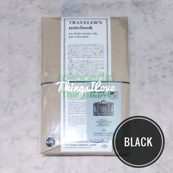 

TERBARU Midori TRAVELER'S Notebook Regular Size - Black - Authentic84 /BUKU TULIS SEKOLAH/BUKU TULIS