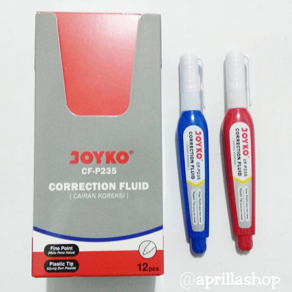 

Grosir Correction Fluid / Cairan Koreksi / Tipe Ex Joyko Cf- P235 ( Grosir / Isi 12 )