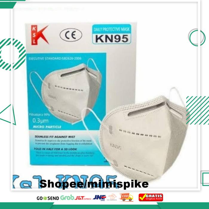 MASKER KN95 KSL ORI SETARA 3M PM 2.5 HIGHT CLASS 