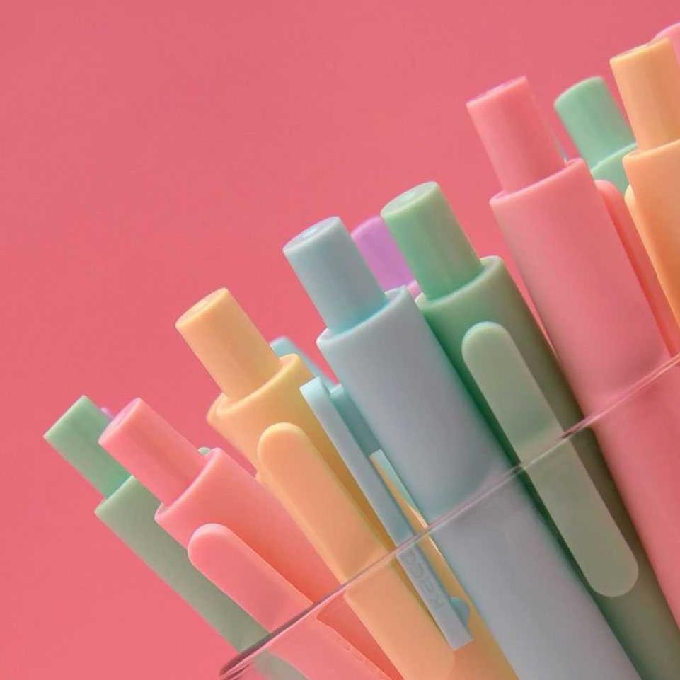 

Promo Habis Kaco Pure Classic Gel Pen Pena Pulpen 0.5Mm 5 Pcs Colorful Ink