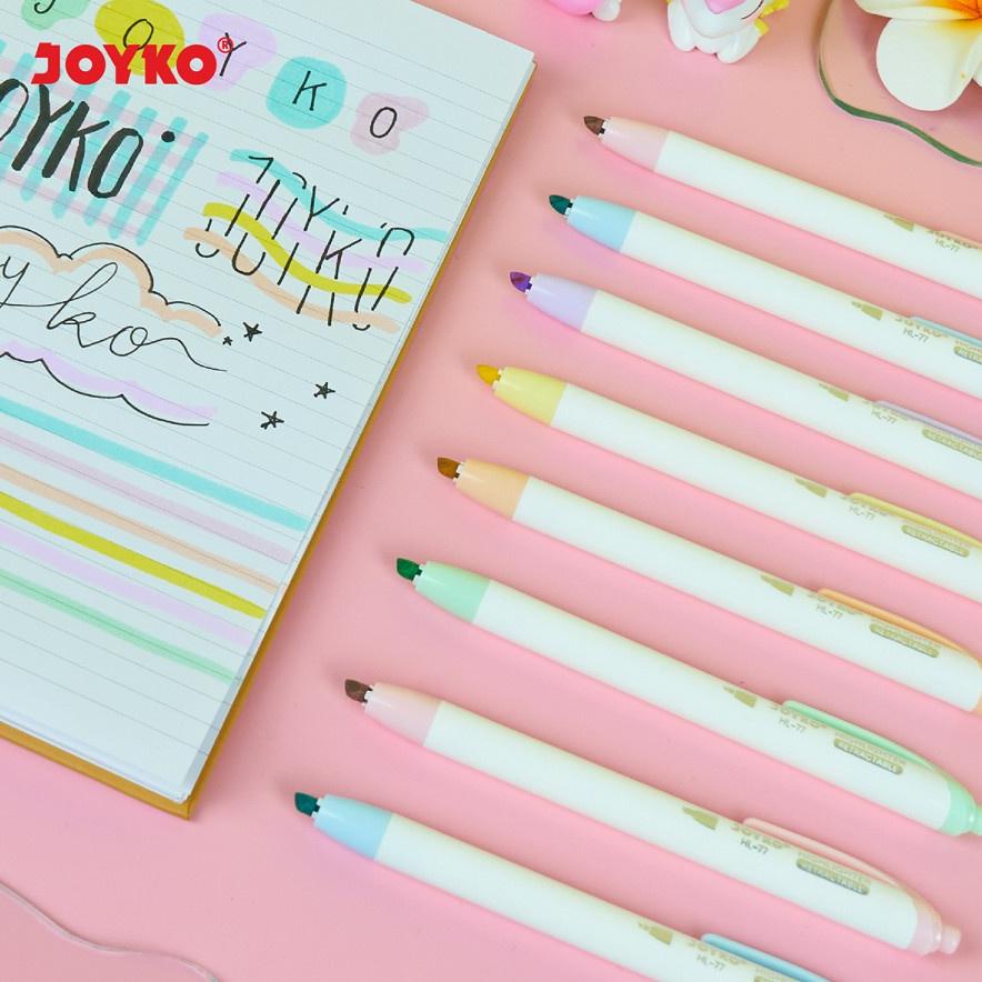 

Promo Habis Highlighter Joyko Hl-77-6 Penanda Berwarna Warna Pastel Color