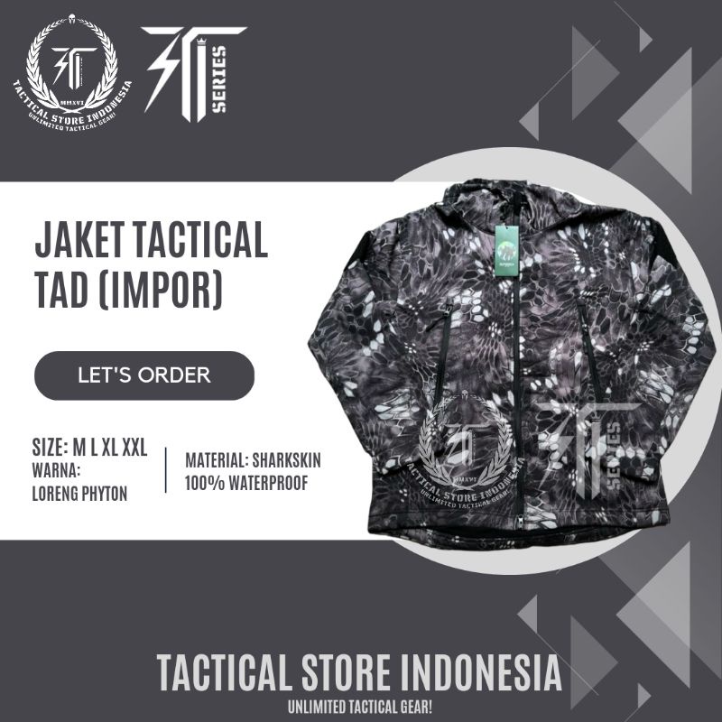 ORIGINAL Jacket TAD Tactical Helicon IMPOR - Loreng Phyton Mandrake