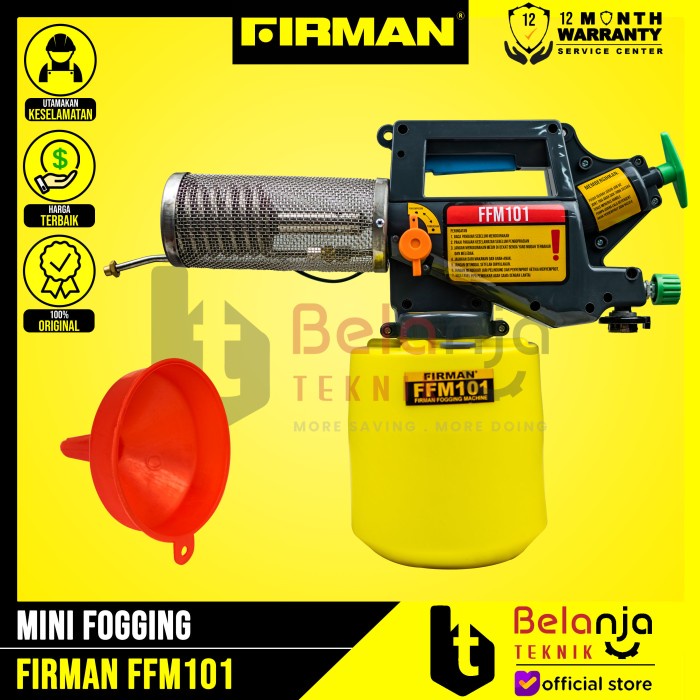 Terlaris Firman Mesin Fogging Mini Ffm 101 Alat Semprot Nyamuk Asap Ffm101 2.5L