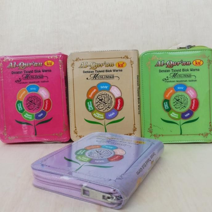 Langsung Order Alquran Tajwid Blok Warna Uk A6, Alquranku Resleting Tajwid Terjemah
