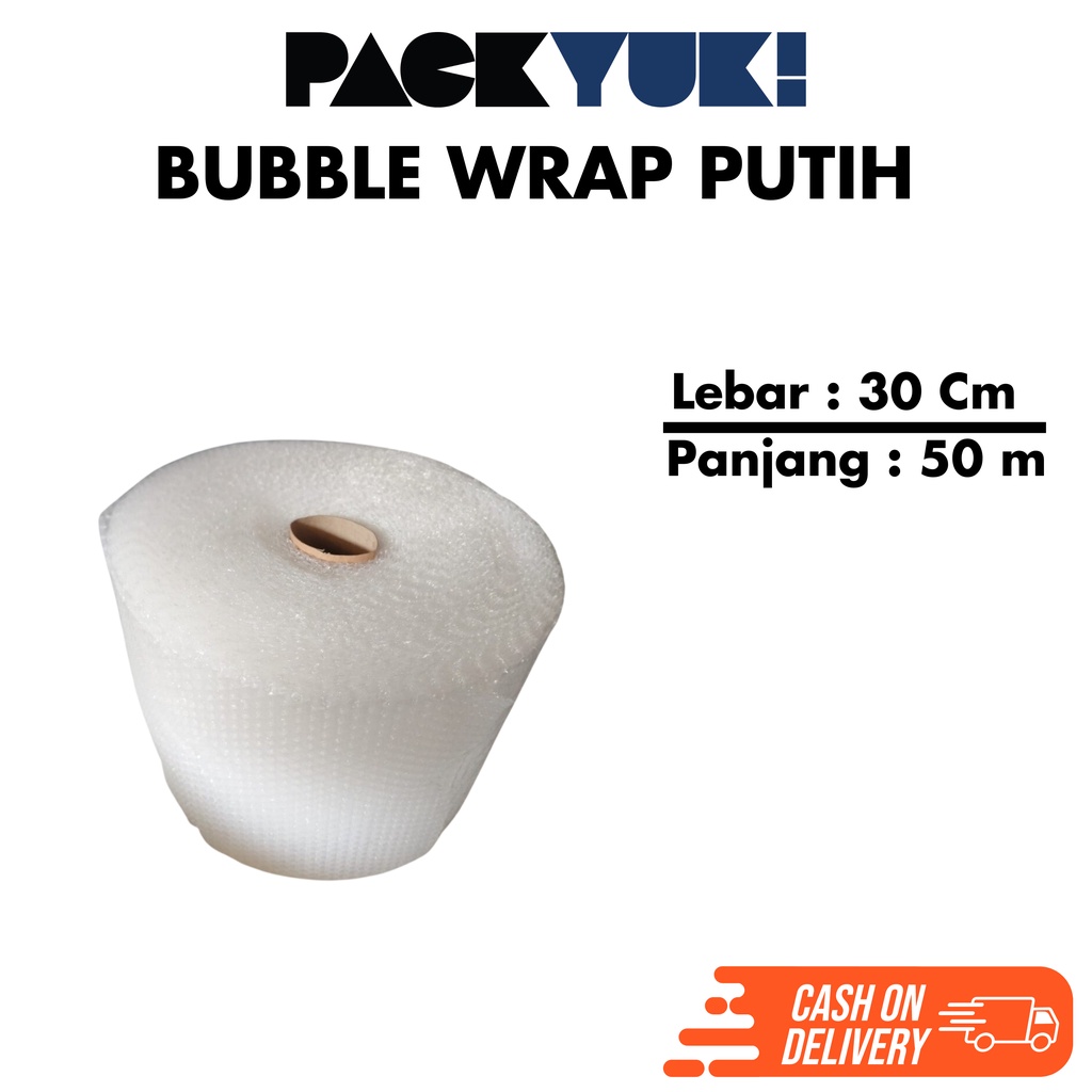 

Bubble Wrap Bening 30 cm x 50 m