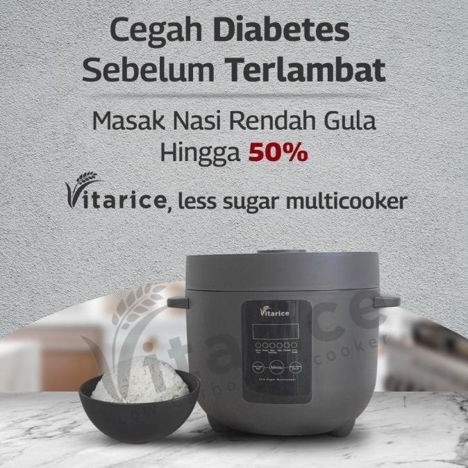 Vitarice Rice Cooker Multifungsi / Sehat Low Carbo Anti Diabetes Iloafinyuu