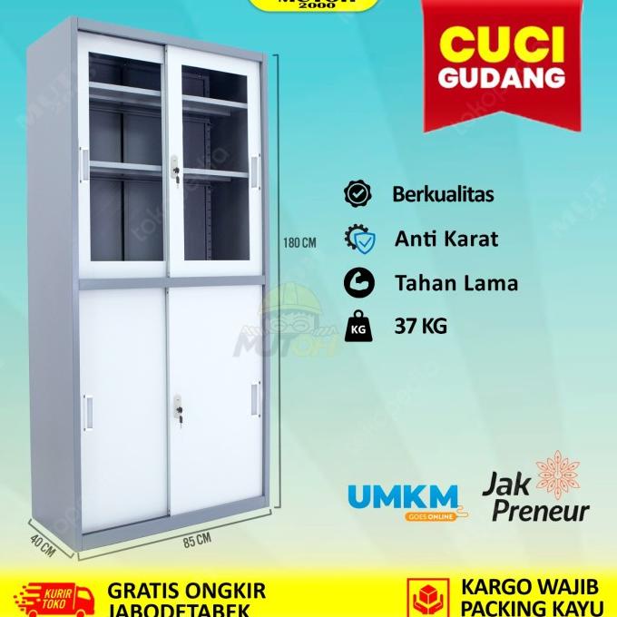 

lemari arsip lemari besi filling cabinet - pintu kombinasi sliding