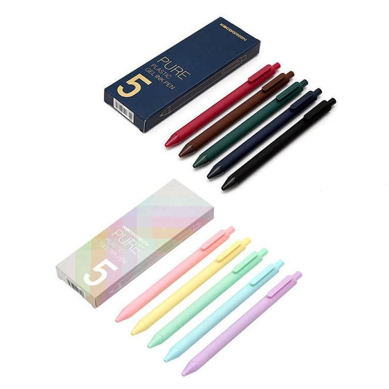

Promo Habis Youpin Kaco Sign Pens Durable 0.5Mm Refill Signing Pens 5Pcs/Pack