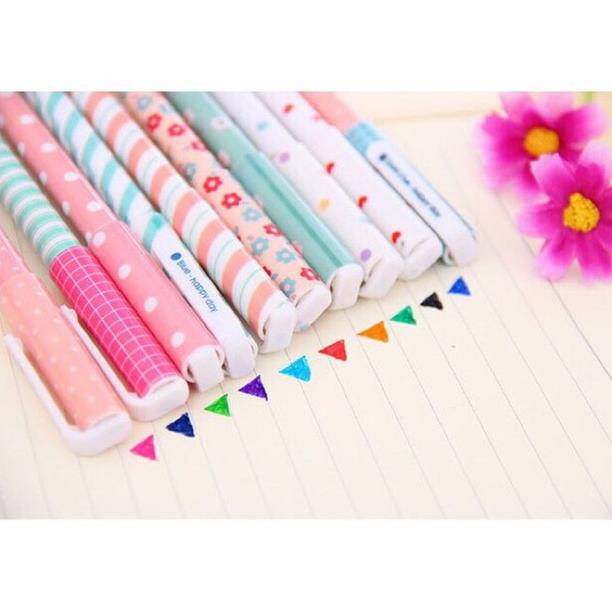 

Terlaris Pulpen Warna Warni / Pen Warna /Happy Day Coloring Pen / 1Set Pulpen Warna / 10 Pcs Pen Warna Warni