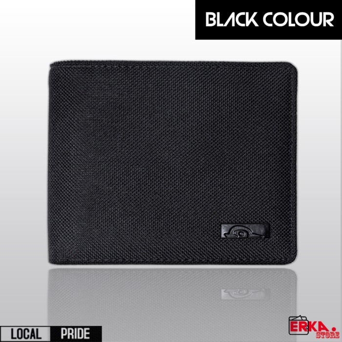 dompet Dompet Remaja Pria Anak Laki Laki Kain Dompet Lipat Pria Tipis Keren - BLACK(Z7C4) dompet pri