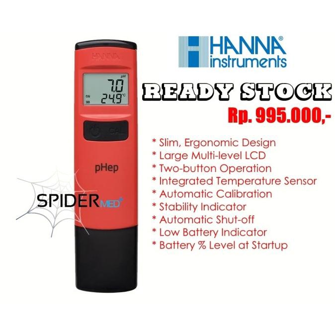 Ph Hanna Meter Hi 98107 New / Ph Meter / Pengukur Ph Air / Phep Tester