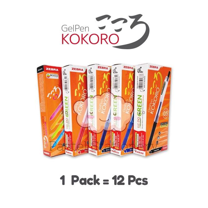 

Garansi Resmi Lusinan Pulpen Gel Kokoro 0.5Mm - Bolpen Pena Gel Warna Zebra 0,5 Mm