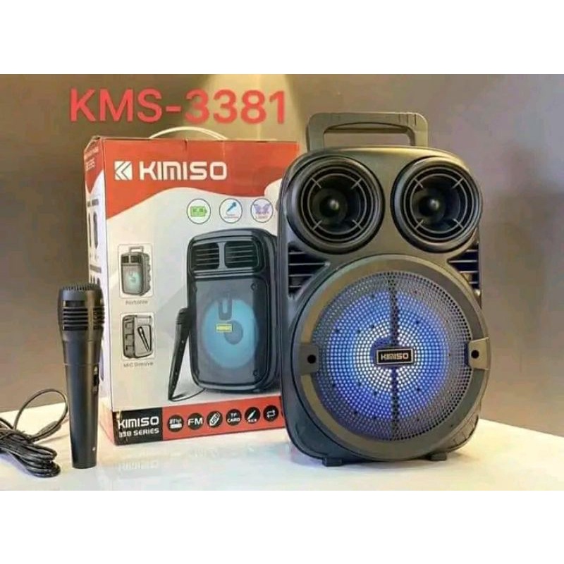 speaker bluetooth  kimiso portable 6.5 inch kimiso KMS 3381 plus mic