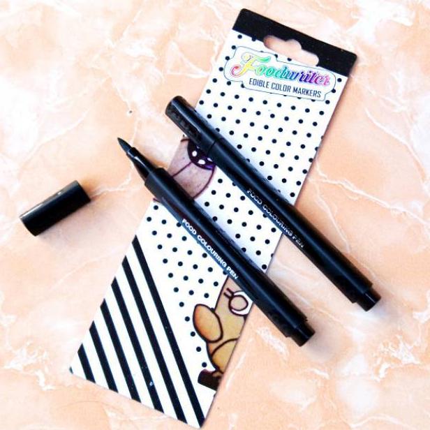 

Grosir Spidol Makanan Edible Pen Hitam 2 Pcs