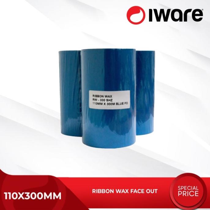 

TERBARU...!!! RIBBON WAX FACE OUT THERMAL BARCODE 110X300MM