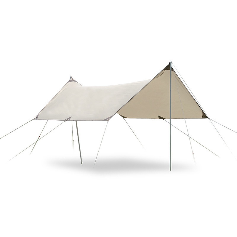 G8UI Buizel Tenda Camping Kanopi Flysheet Shelter Rain Proof Simple Build 3 X3 MB3Desert Sand Or-i