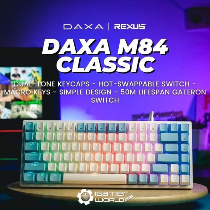 Rexus Daxa M84 Classic Hotswap Mechanical Gaming Keyboard