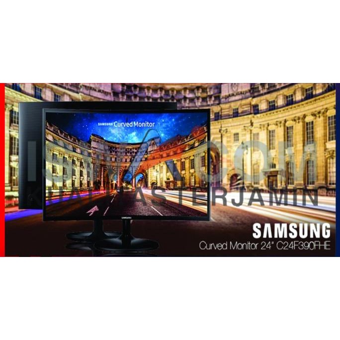 MONITOR LED SAMSUNG 24" CF390 FHD CURVED