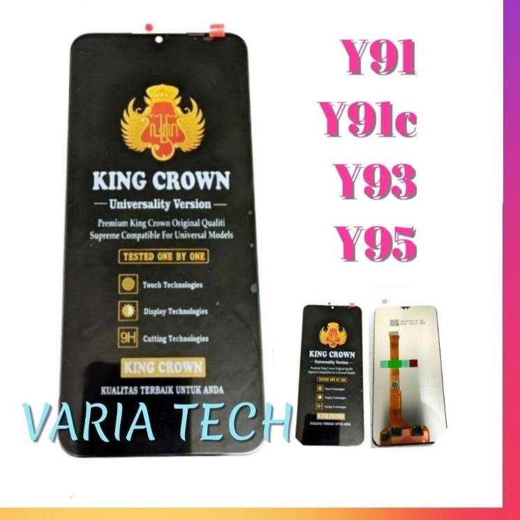 Sekarang Keren LCD VIVO Y91 / Y91C / Y93/ Y95 / Y1S ORIGINAL FULLSET TOUCHSCREEN KING CROWN