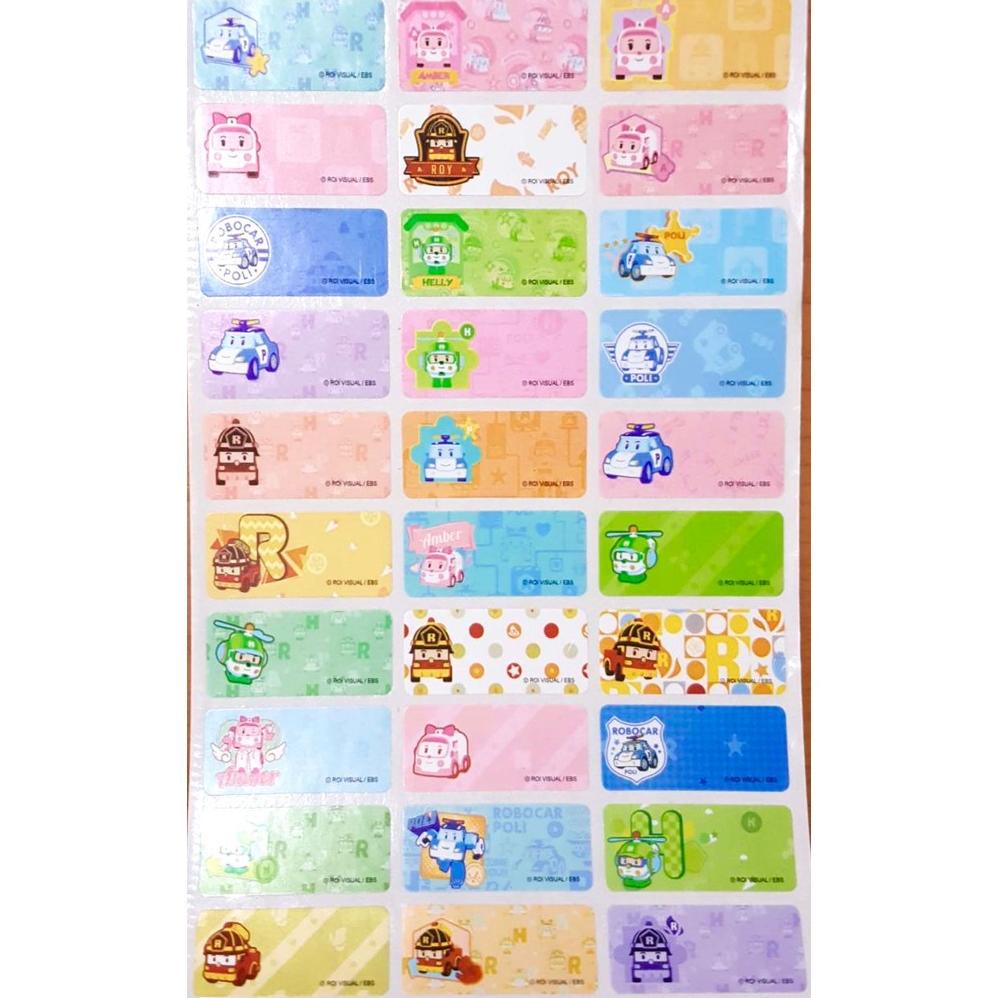 

Trending Label Nama Stiker Waterproof Premium Robocar Poli Ori