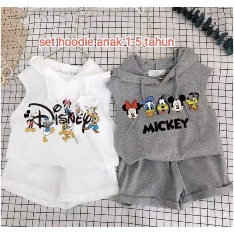 HOODIE ANAK BAJU ANAK PEREMPUAN 1-6;TAHUN SETELAN ANAK PEREMPUAN DISNEY PAKAIAN ANAK PEREMPUAN