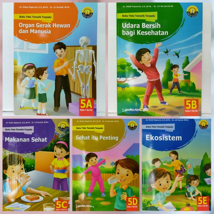 Promo Buku Original Teks Tematik Terpadu Sd/Mi 5 Jld 5A - 5E Rev Yudhistira Terbaru