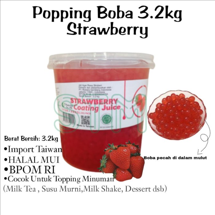 

Popping boba 3.2kg (starwberry)