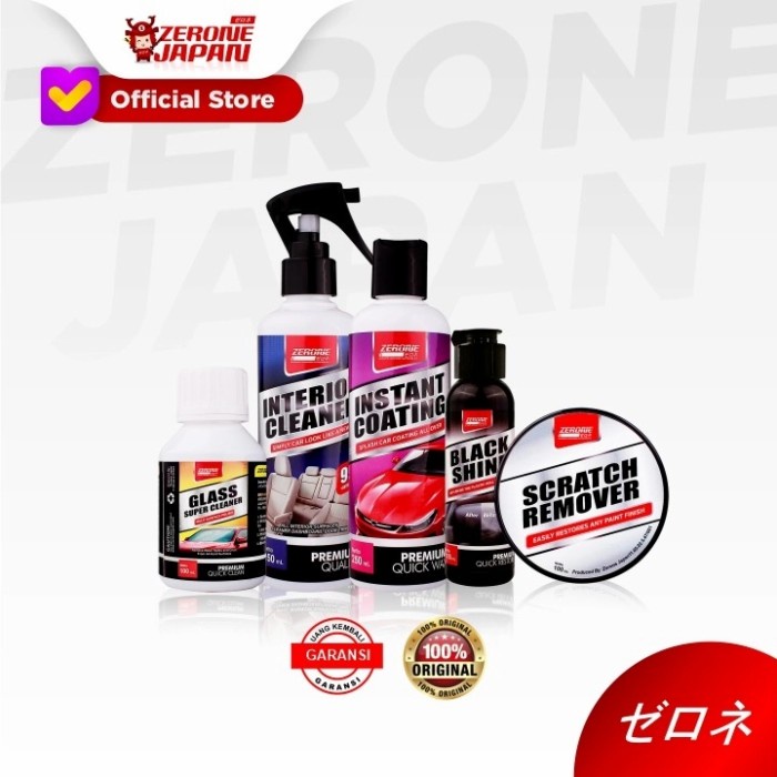 ZERONE PAKET PEMBERSIH MOBIL PENGHILANG BARET / PEMBERSIH JAMUR KACA
