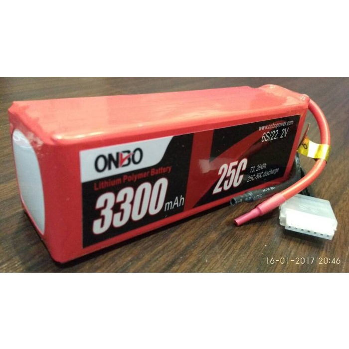 Lipo Battery 6s 22.2v 3300mah 25-50c Onbo Nano Power