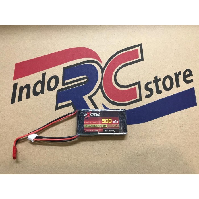 Lipo eXtreme 500Mah 7.4V 2S 25C Deans Plug
