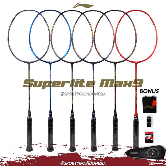 Terlaris Raket Badminton Lining Superlite Max 9 Original / Badminton Racket